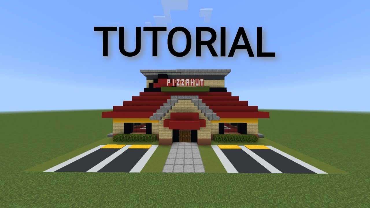 Minecraft Tutorial: How to build a Classic Pizza Hut in Minecraft, ft ...
