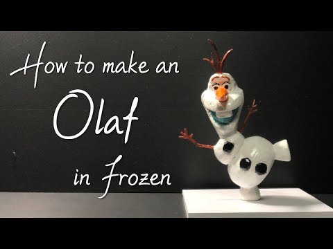 [ENG CC] DIY | 나무젓가락으로 겨울왕국 올라프 피규어 만들기 (나무젓가락 공예) / Making an Olaf in Frozen with wooden sticks