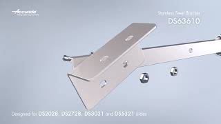 Accuride DS63610 Stainless Steel Bracket video by Accuride Europe 961 views 2 years ago 34 seconds