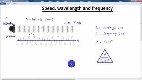 GCSE PHYSICS  -  WAVES THEORY - LESSON  4 - speed wavelength and frequency