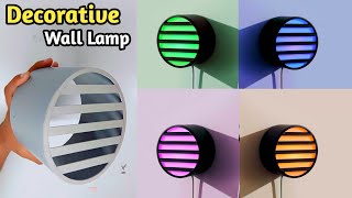 How To Make Wall Lamp From Pvc Pipe | Wall Light For Modern Bedroom By Cutatoz