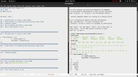 Working With Data Frames in R