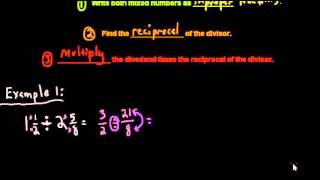 Video 13-4: Dividing Mixed Numbers (Assign Tues, May 6th)