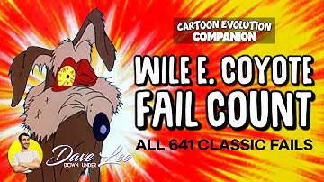 WILE E. COYOTE - All 641 Classic FAILS | Cartoon Evolution Companion