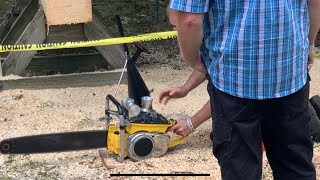 Modified Vintage Hot Saws Racing at Badger Steam & Gas 2022 Chainsaw Competition MC91 MC92 MC101