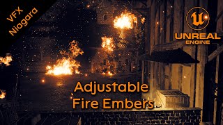 Adjustable Fire Embers(Niagara) + free download - Unreal engine 5 @LeafBranchGames