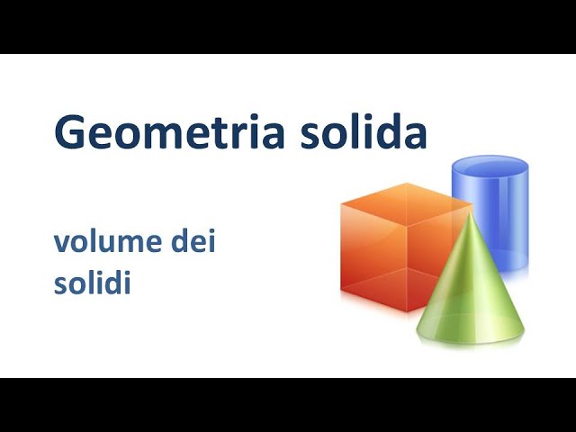Video-lezione Geometria solida: la superficie dei solidi a due basi 
