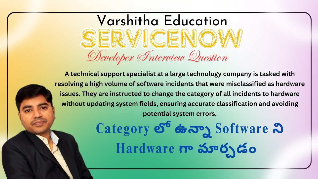 Servicenow Scenario based Interview Question in Telugu - YouTube