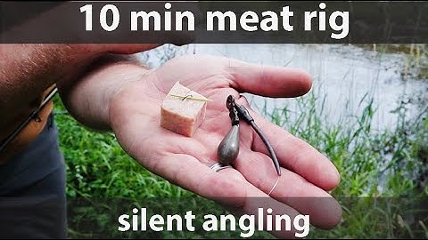 River fishing UK - summer chub barbel - touch ledgering meat tactics rig in action - silent fishing