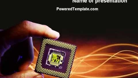 Processor PowerPoint Template by PoweredTemplate.com