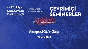 Açık Seminer | PostgreSQL