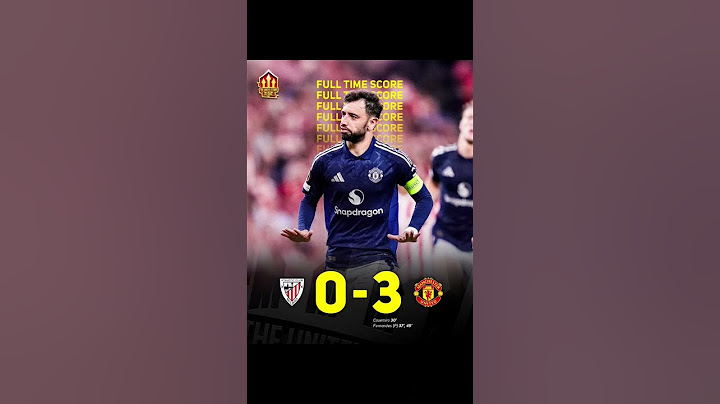 نهاية المباراة:مانشستر يونايتد 3-0 بلباو — ملعب بلباو🙃