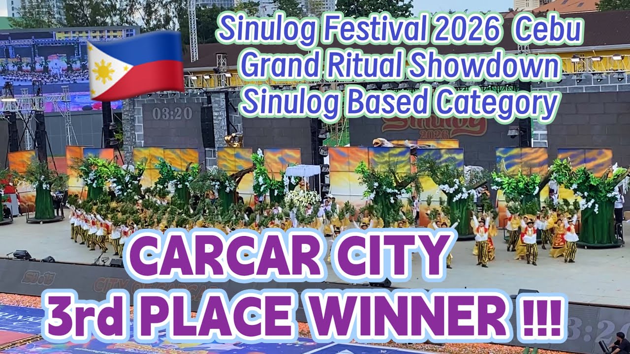 Sinulog 2026 CARCAR 3rd PLACE WINNER SB Ritual Showdown Cebu City Festival Dance & Costume Parade 