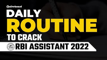 Daily Routine To Crack RBI Assistant 2022 Exam || RBI Assistant Strategy