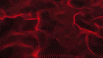Loop of Plexus Structural Data Network Connection of Information. red abstract background