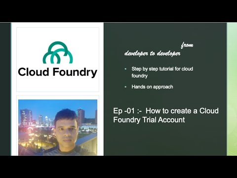 Cloud Foundry Ep 01 : - How to create cloud foundry trial account and install CF CLI