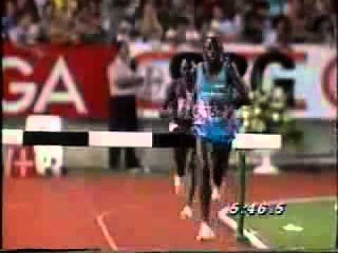 Moses Kiptanui Steeplechase WR 1992 - YouTube