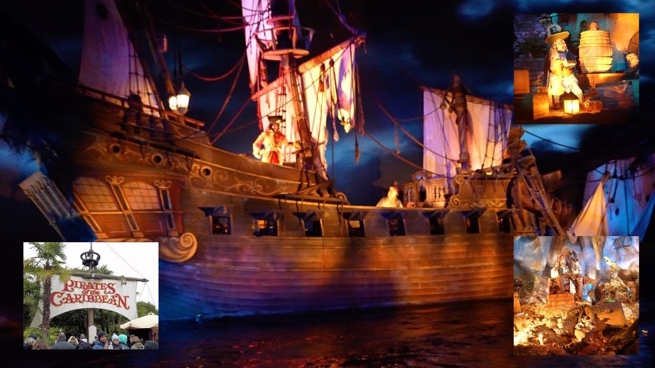 Pirates Of The Caribbean Disneyland Paris 2023 Ultra Low Light 4K