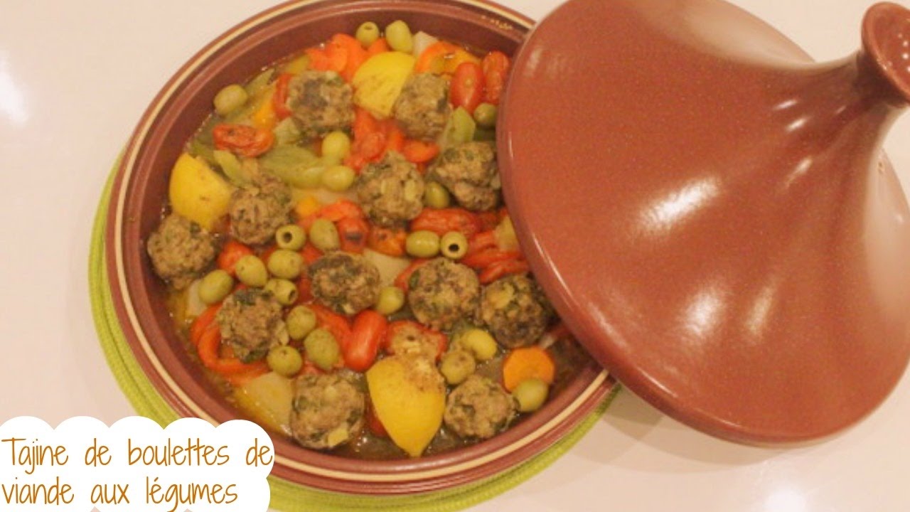 Tajine marocain de kefta et de légumes - Mille et une saveurs