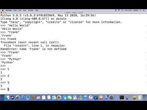 Python Interactive Shell