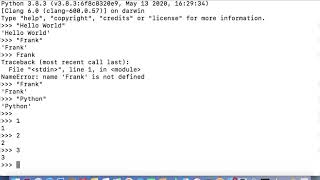 Python Interactive Shell