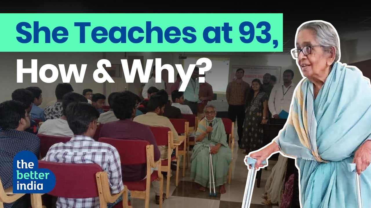 Chilukuri Santhamma retired old lady professor Andhra teaches Physics inspiring senior citizen India