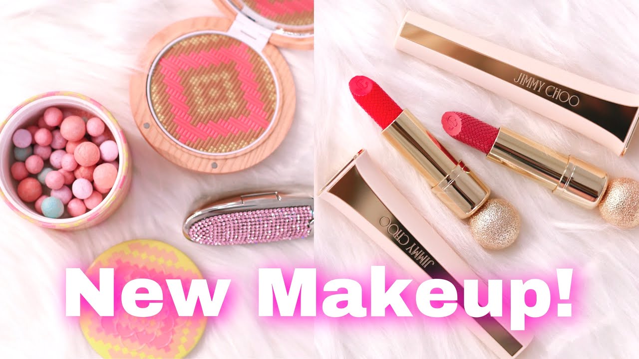 TESTING NEW LUXURY MAKEUP | PAT MCGRATH LABS, GUERLAIN & JIMMY CHOO LIPSTICKS