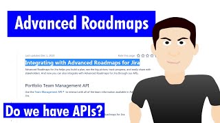 Advanced Roadmaps - Do we have APIs?