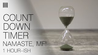 1 hour Countdown Timer - Relaxing Hourglass