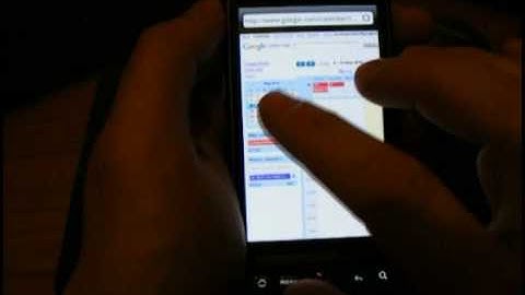 Desktop Version Of Google Calendar On HTC Desire Android Smartphone