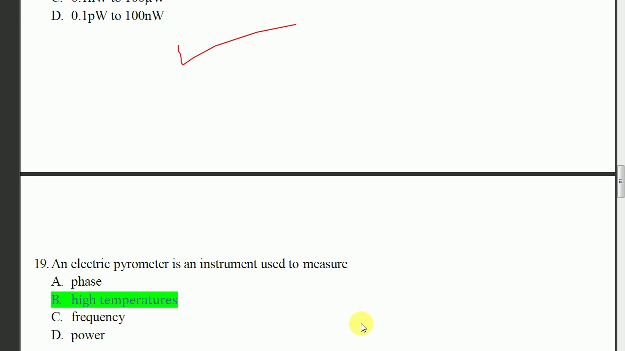instrument & Measurement -4 MCQ BY TECHNICAL STUDY NO.1 - YouTube