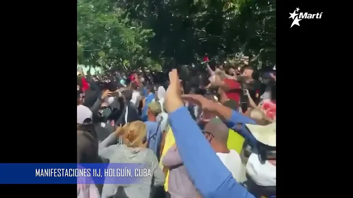 Protestas 11J en Holgun, 2021