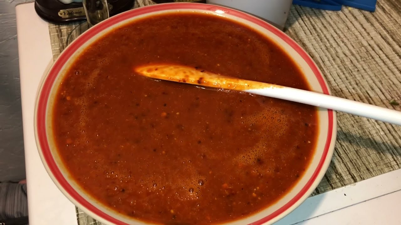 SALSA DE CHILE GUAJILLO RECETA