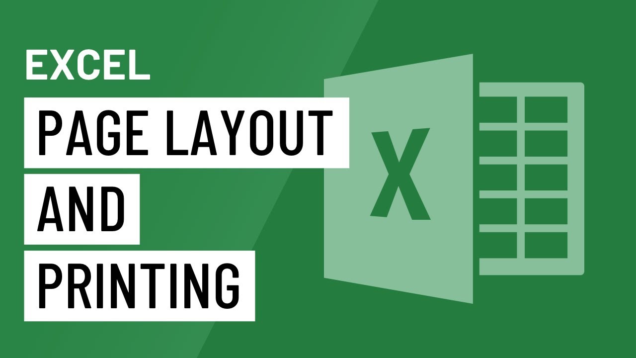 ⁣Excel: Page Layout and Printing