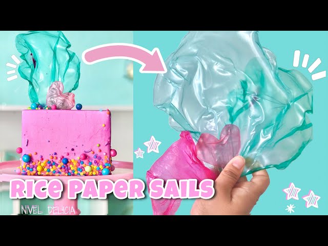 Cómo Hacer Rice Paper Sails - Decoración en papel de arroz 