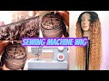 How To Make A Sewing Machine Lace Closure Wig Like A PRO| Singer Heavy Duty 4423 | MissUniqueBeautii