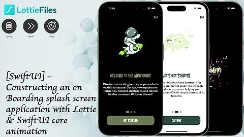 SwiftUI -  App Walkthrough Screens - Onboarding Screen With Lottie & Core Animations (2024, IOS 16+)
