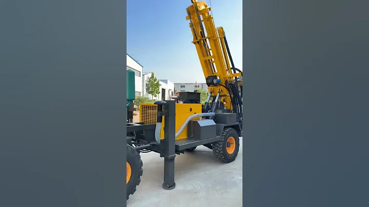 300m Deep Borehole Drilling Rig – Wheel-Mounted Water Well Drilling Demo & Close-Up Look
