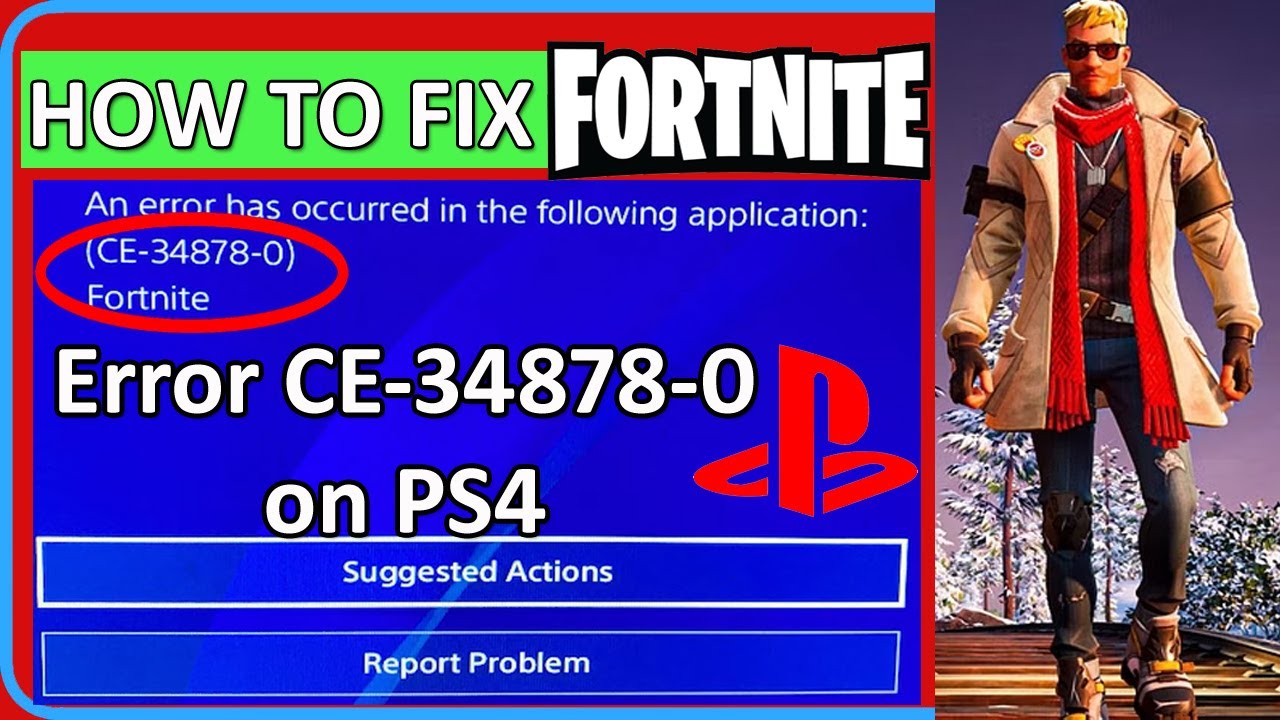 Fortnite Error code CE-34878-0 How to fix