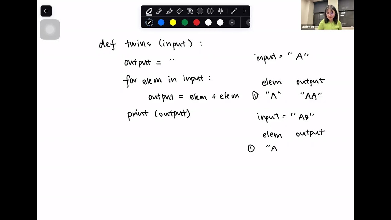 Shirley Yu Teaching Video for CA App