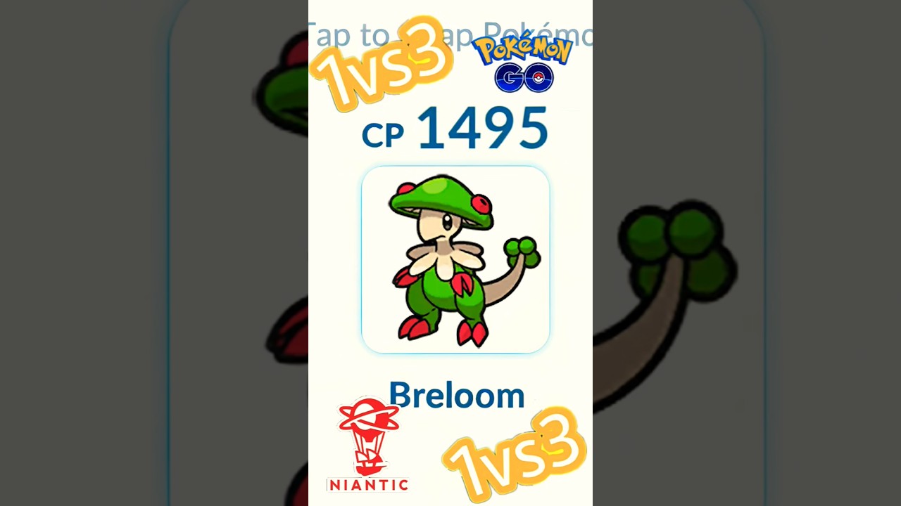 1 VS 3 🤯 Breloom 🌿 Destroy Opponent All Pokemon 💥 