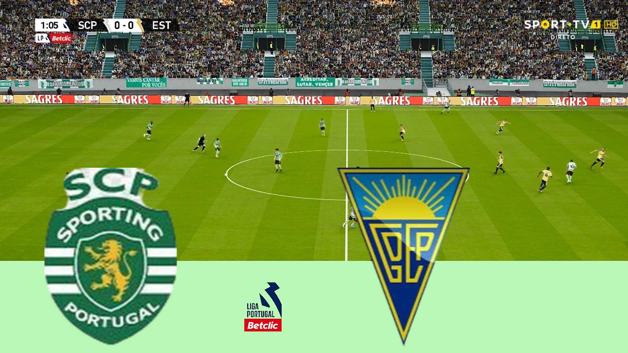 SPORTING vs ESTORIL – Liga Portugal 25/26 | Jogo Completo & Todos os Gols | PES 2021