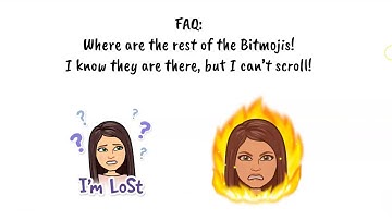 Scrolling on the Bitmoji Chrome Extension