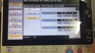 Konica Minolta: How to update IP Settings (C258/224e Series)