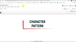 Python Character Pattern