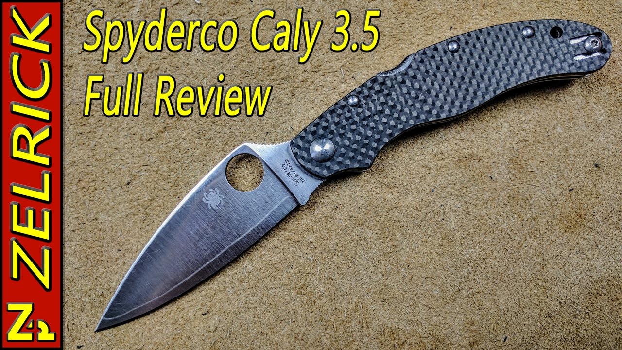 Spyderco Caly 3.5 The Full Zel Review - YouTube