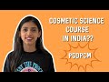 Cosmetic science course in india  pgdpcm  pg diploma in perfumery and cosmetics management