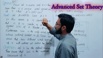 Advanced set theory// two Important theorem of ordinal numbers