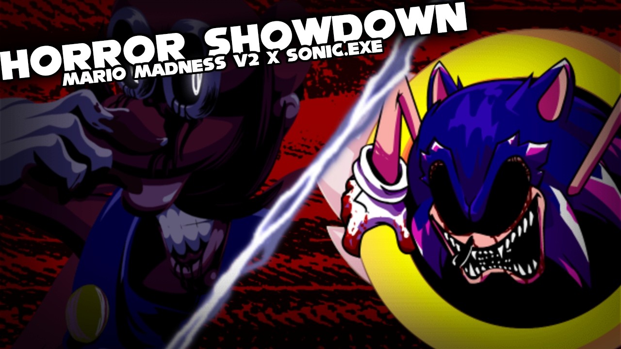 FNF | HORROR SHOWDOWN!! - Mario Madness V2 X Sonic.EXE | Mods/Hard/Gameplay |