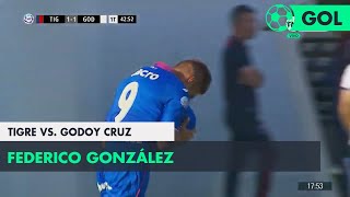 Federico González (1-1) Tigre vs Godoy Cruz | Fecha 14 - Superliga Argentina 2018/2019